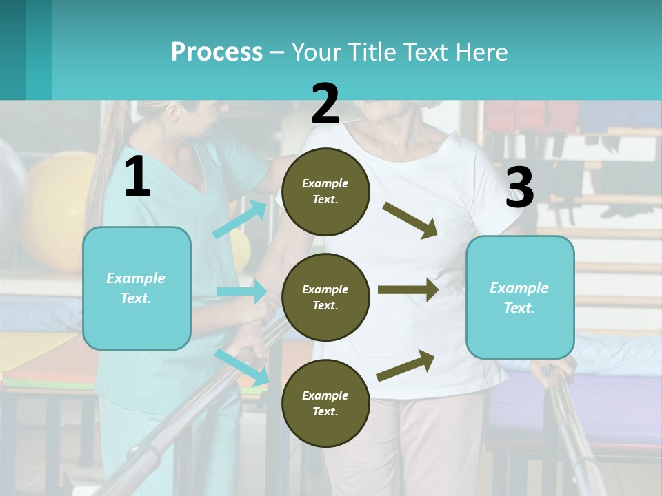 A Nurse And A Patient Shaking Hands In A Hospital PowerPoint Template