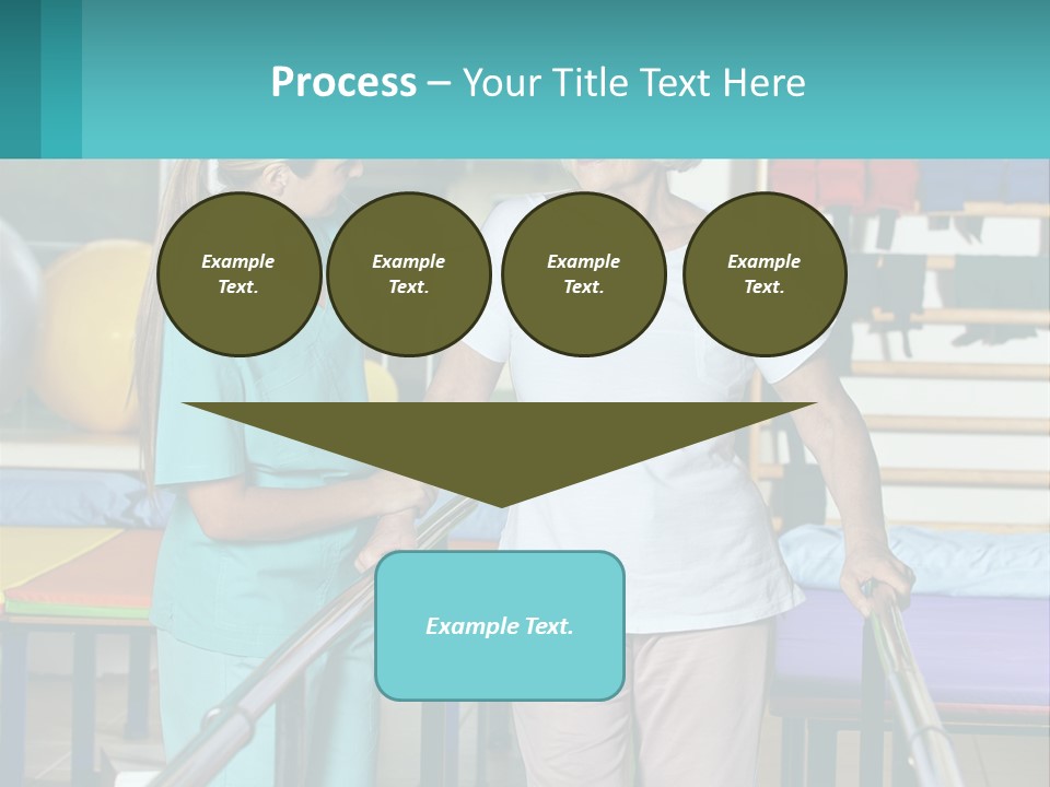 A Nurse And A Patient Shaking Hands In A Hospital PowerPoint Template