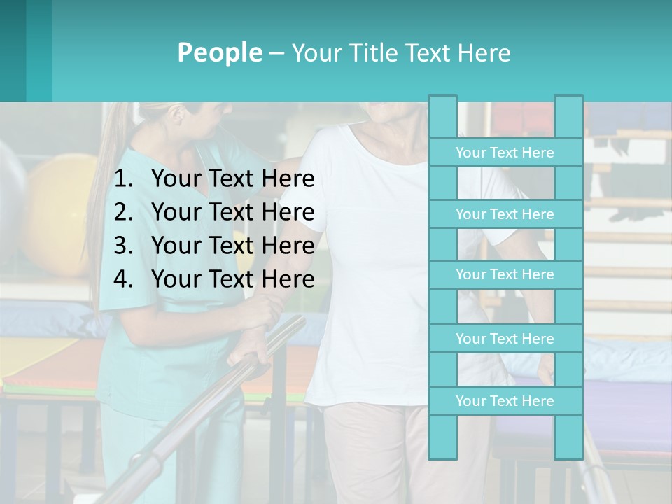 A Nurse And A Patient Shaking Hands In A Hospital PowerPoint Template