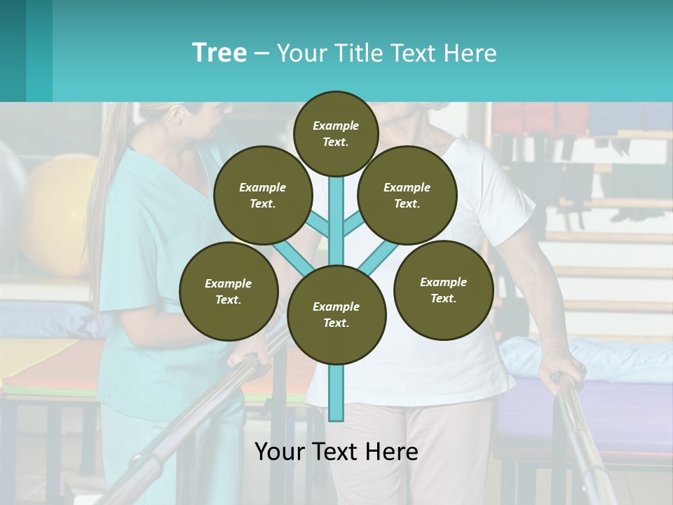 A Nurse And A Patient Shaking Hands In A Hospital PowerPoint Template