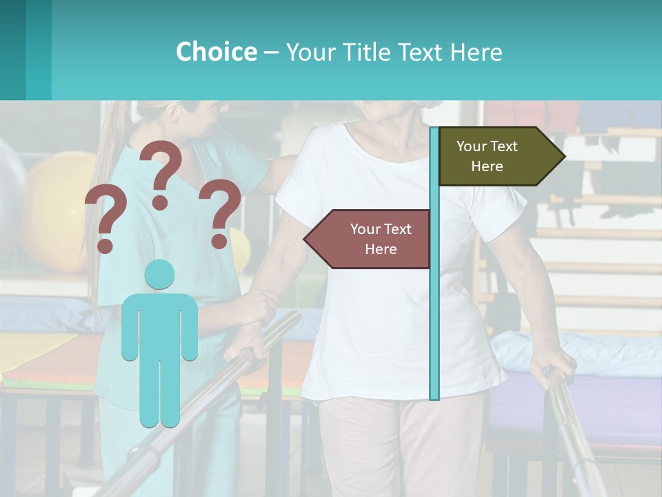 A Nurse And A Patient Shaking Hands In A Hospital PowerPoint Template