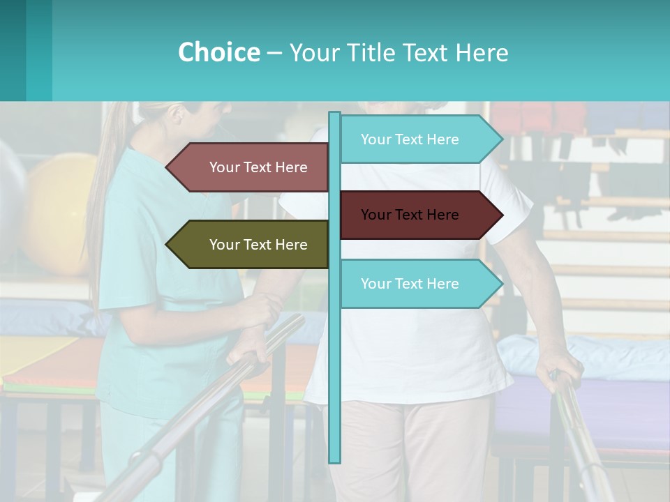 A Nurse And A Patient Shaking Hands In A Hospital PowerPoint Template