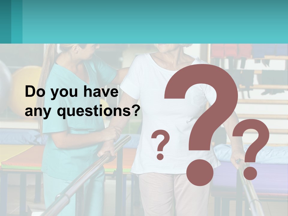 A Nurse And A Patient Shaking Hands In A Hospital PowerPoint Template