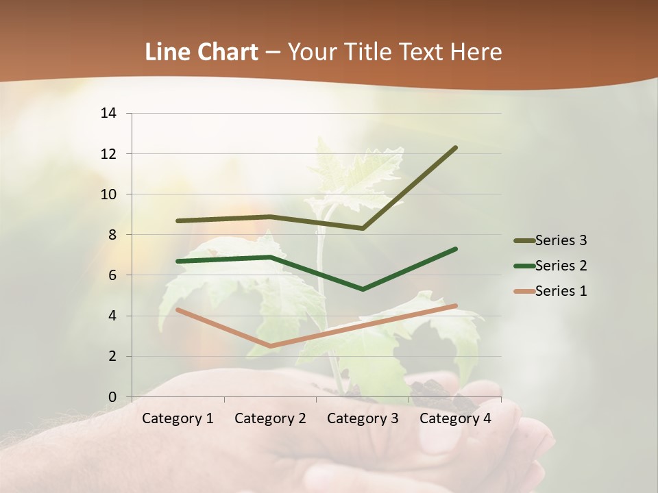 A Man Holding A Small Plant In His Hands PowerPoint Template