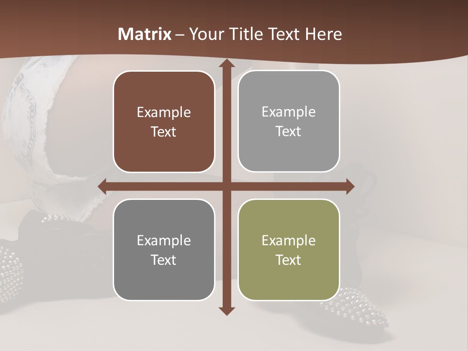 A Woman Sitting On A Couch With Her Legs Crossed PowerPoint Template