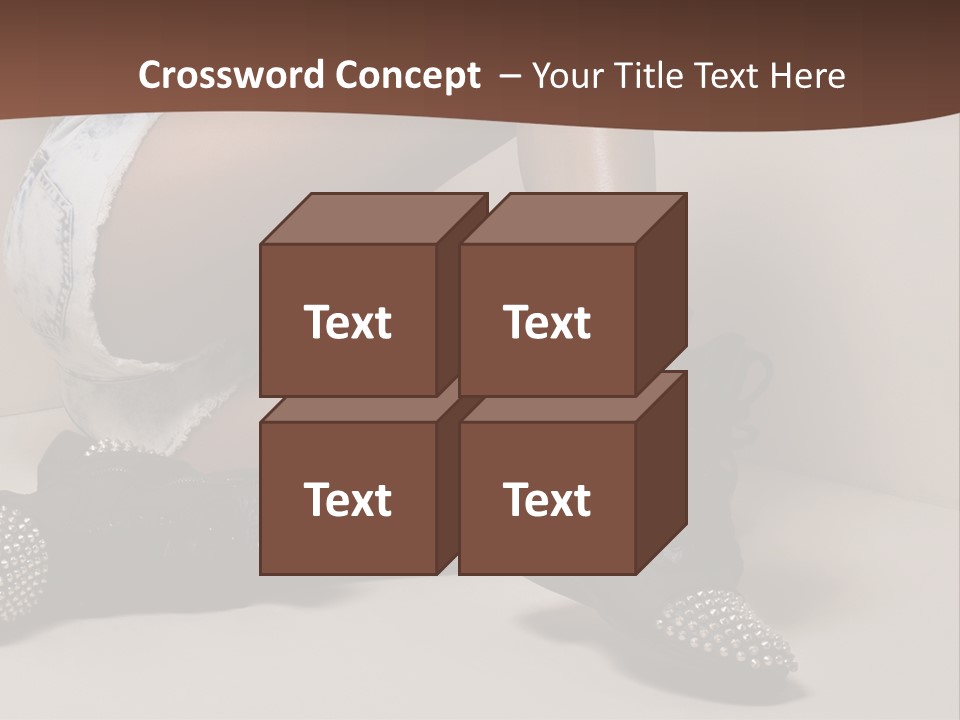 A Woman Sitting On A Couch With Her Legs Crossed PowerPoint Template