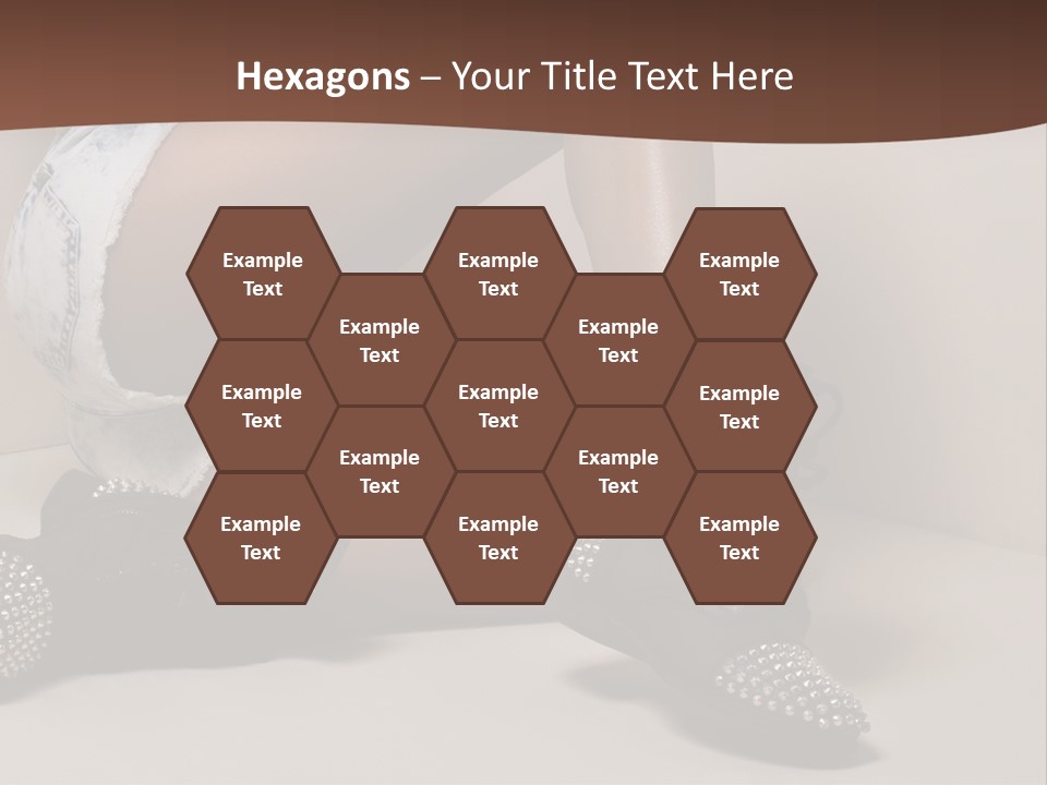 A Woman Sitting On A Couch With Her Legs Crossed PowerPoint Template