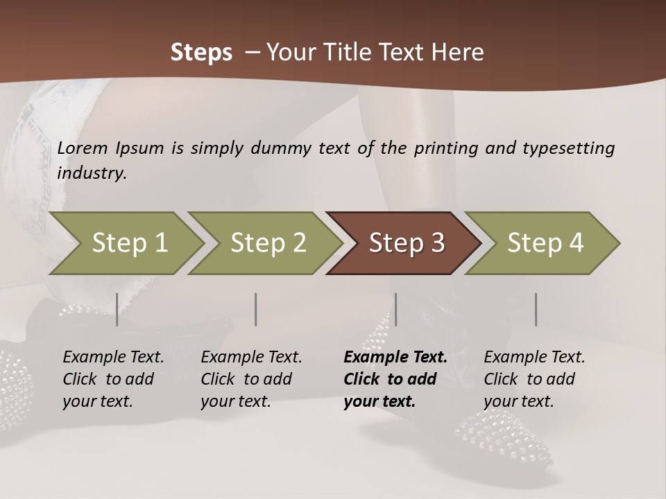 A Woman Sitting On A Couch With Her Legs Crossed PowerPoint Template