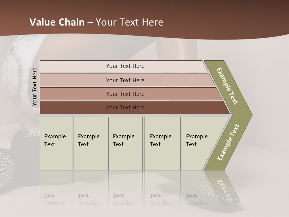 A Woman Sitting On A Couch With Her Legs Crossed PowerPoint Template