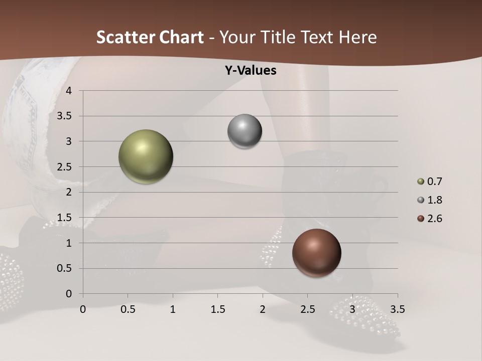 A Woman Sitting On A Couch With Her Legs Crossed PowerPoint Template