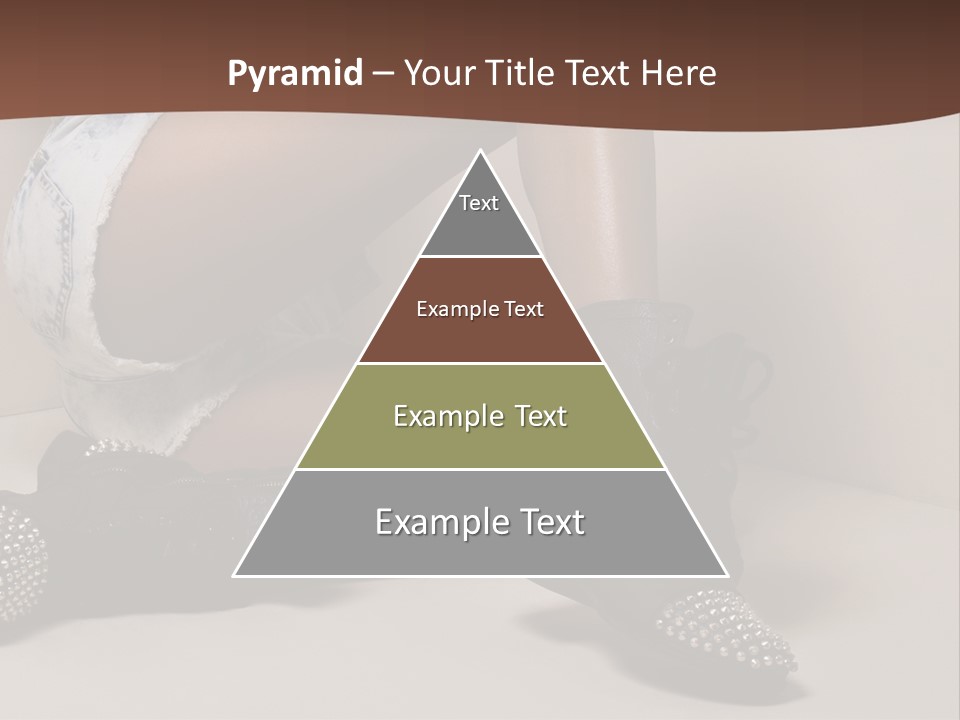 A Woman Sitting On A Couch With Her Legs Crossed PowerPoint Template