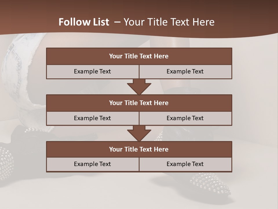 A Woman Sitting On A Couch With Her Legs Crossed PowerPoint Template