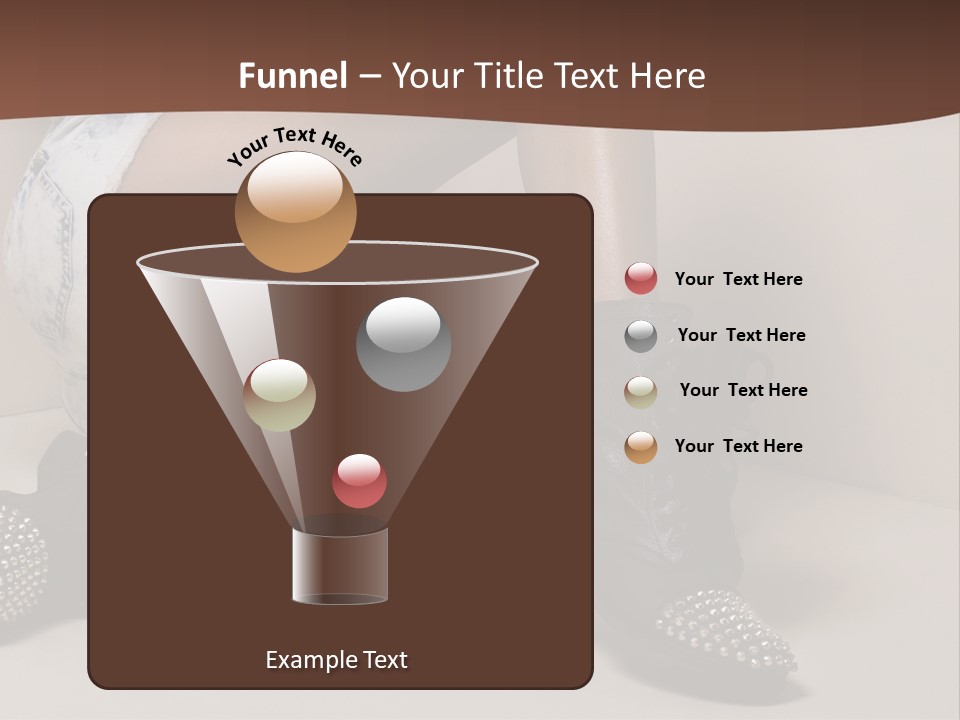 A Woman Sitting On A Couch With Her Legs Crossed PowerPoint Template