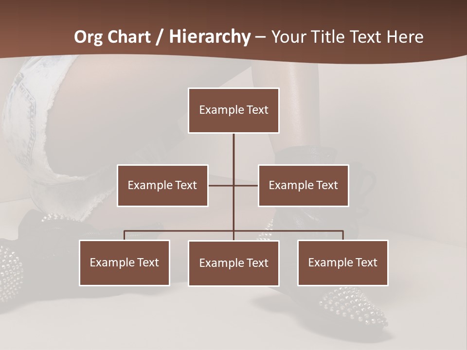 A Woman Sitting On A Couch With Her Legs Crossed PowerPoint Template