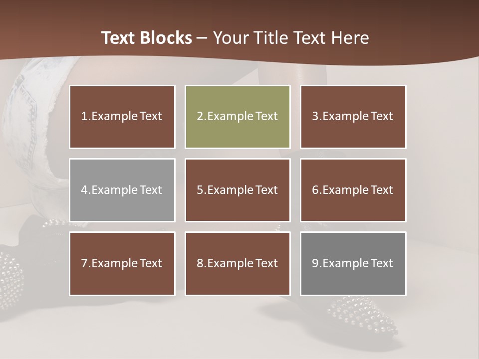 A Woman Sitting On A Couch With Her Legs Crossed PowerPoint Template