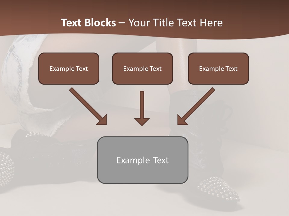 A Woman Sitting On A Couch With Her Legs Crossed PowerPoint Template