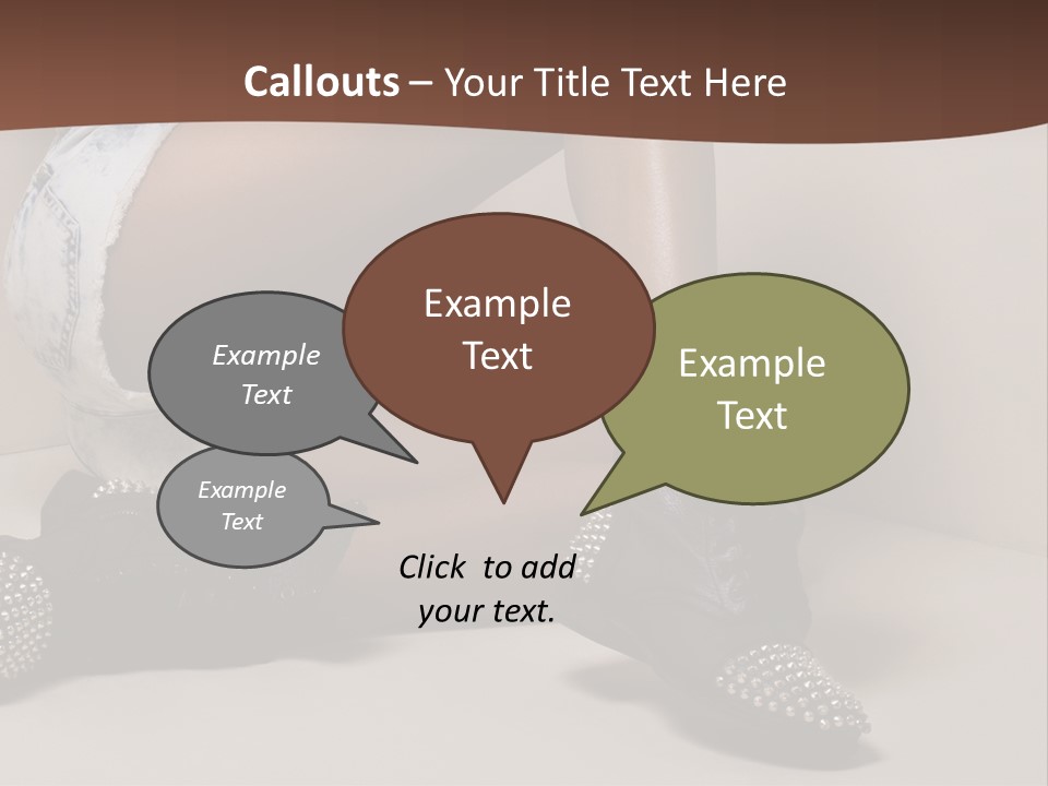 A Woman Sitting On A Couch With Her Legs Crossed PowerPoint Template