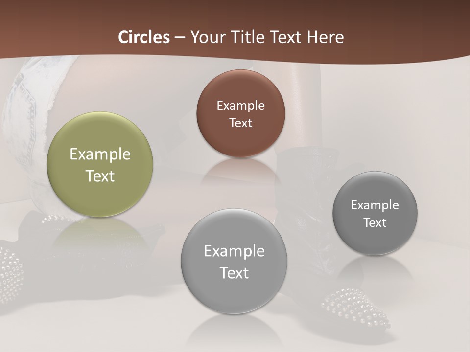 A Woman Sitting On A Couch With Her Legs Crossed PowerPoint Template