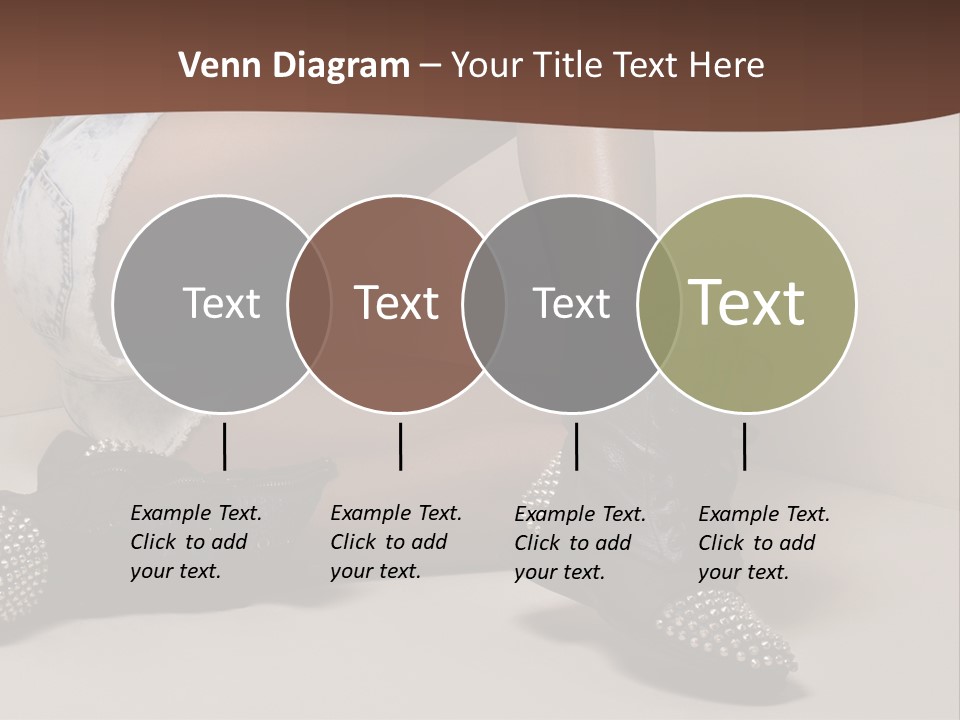 A Woman Sitting On A Couch With Her Legs Crossed PowerPoint Template