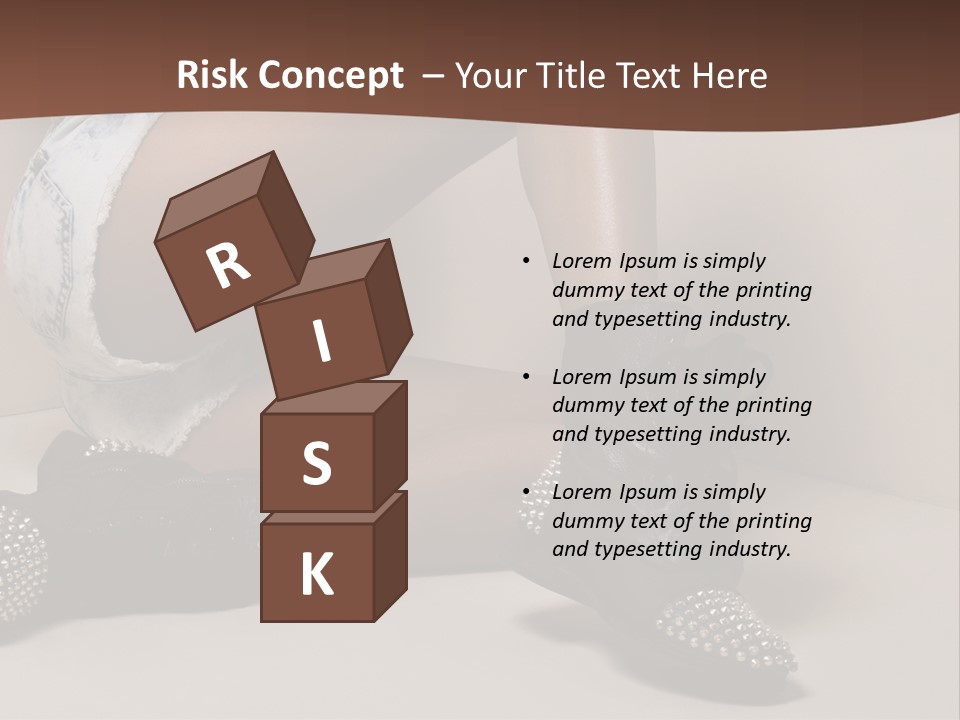 A Woman Sitting On A Couch With Her Legs Crossed PowerPoint Template