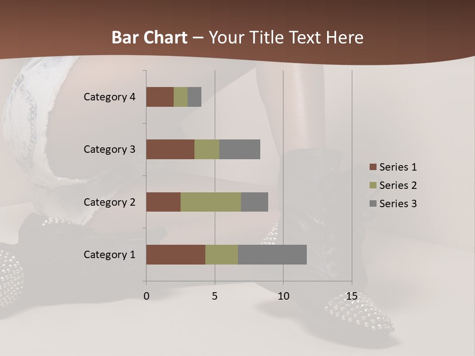 A Woman Sitting On A Couch With Her Legs Crossed PowerPoint Template