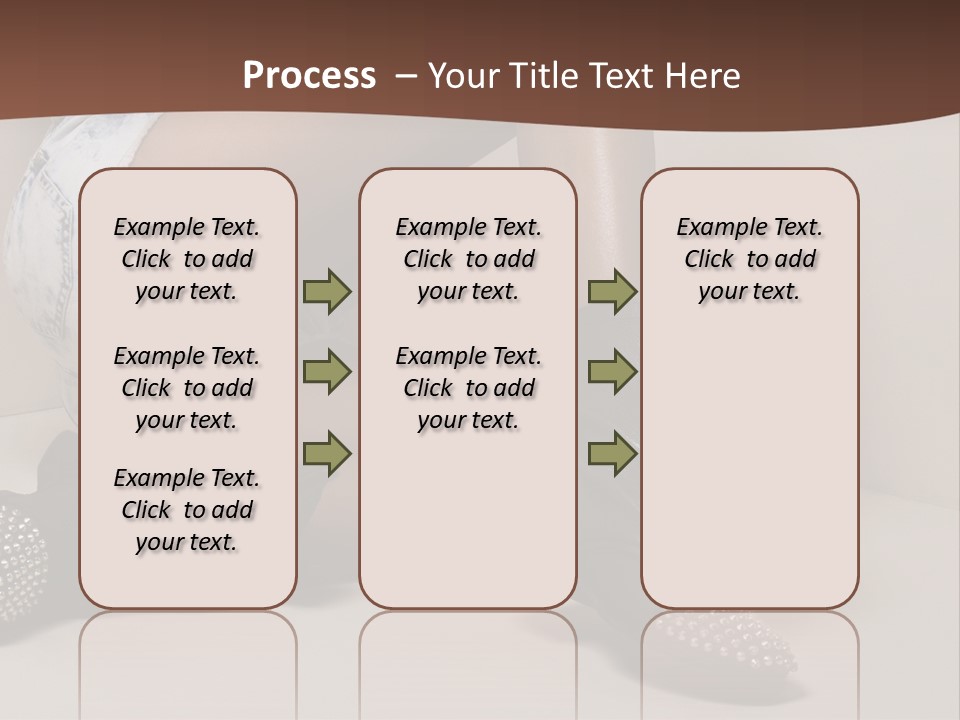 A Woman Sitting On A Couch With Her Legs Crossed PowerPoint Template