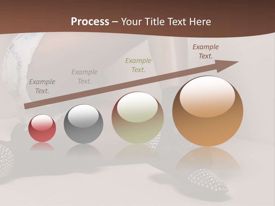 A Woman Sitting On A Couch With Her Legs Crossed PowerPoint Template