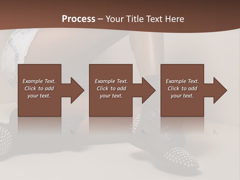 A Woman Sitting On A Couch With Her Legs Crossed PowerPoint Template
