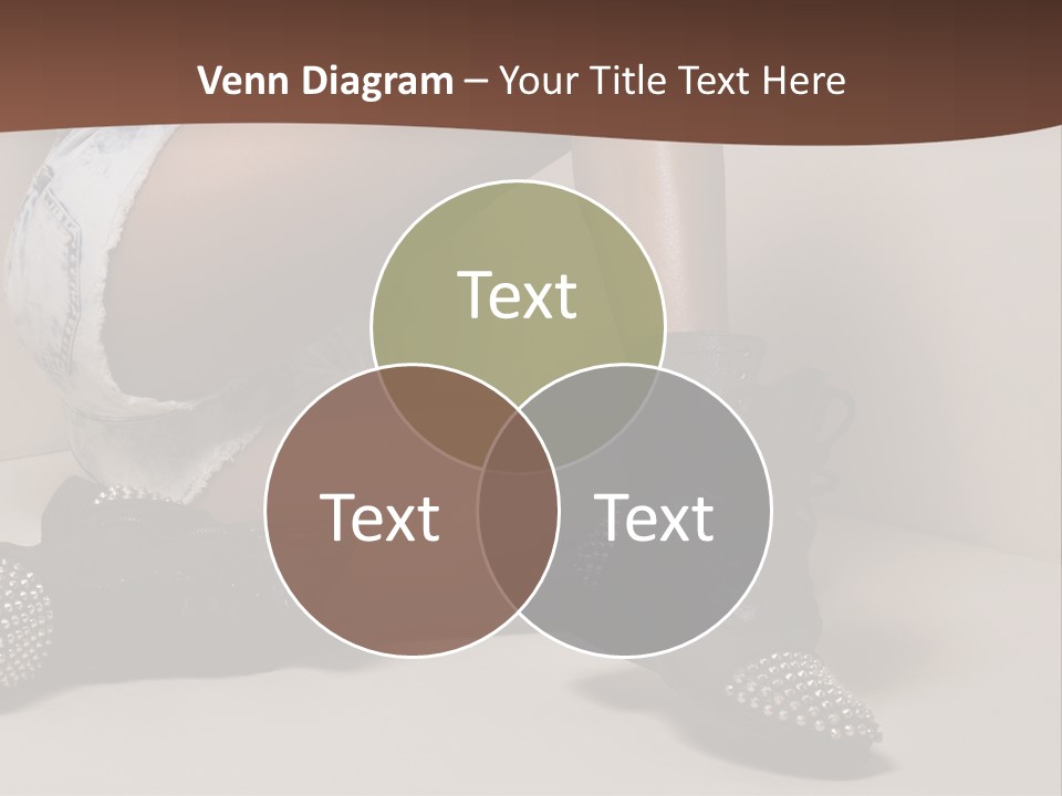 A Woman Sitting On A Couch With Her Legs Crossed PowerPoint Template