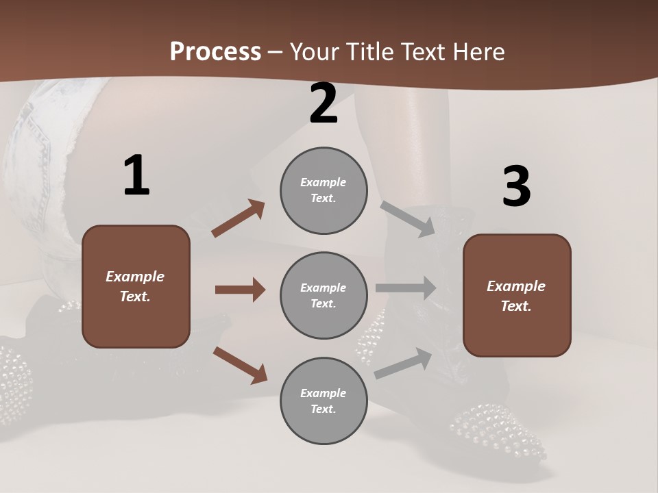A Woman Sitting On A Couch With Her Legs Crossed PowerPoint Template