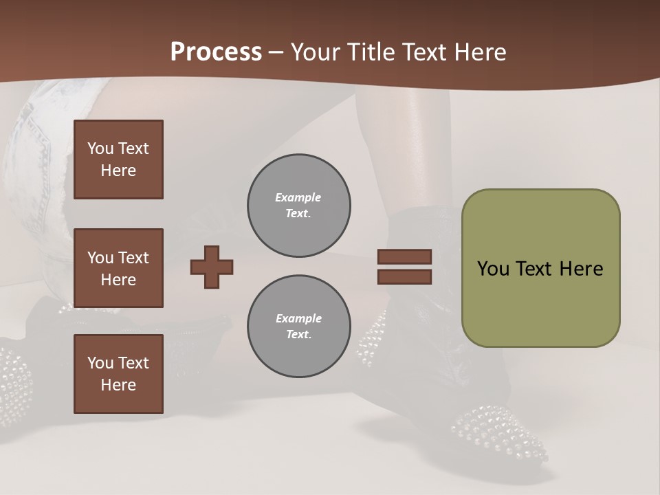 A Woman Sitting On A Couch With Her Legs Crossed PowerPoint Template