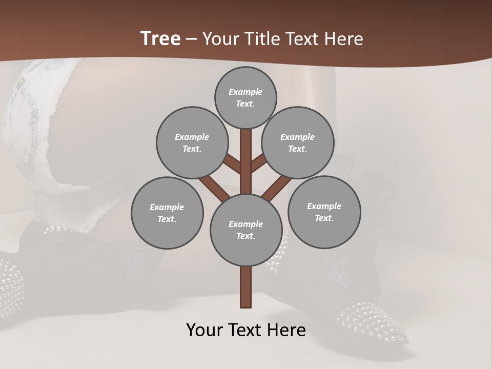 A Woman Sitting On A Couch With Her Legs Crossed PowerPoint Template