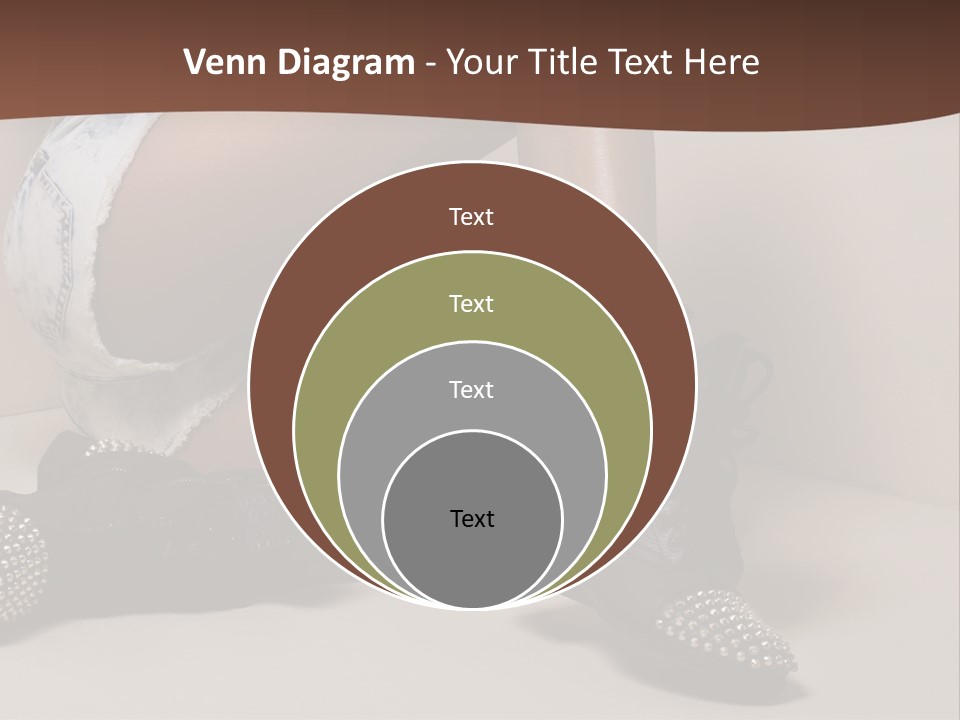 A Woman Sitting On A Couch With Her Legs Crossed PowerPoint Template