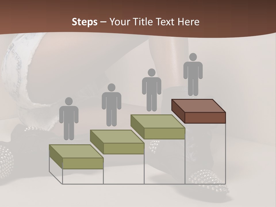 A Woman Sitting On A Couch With Her Legs Crossed PowerPoint Template