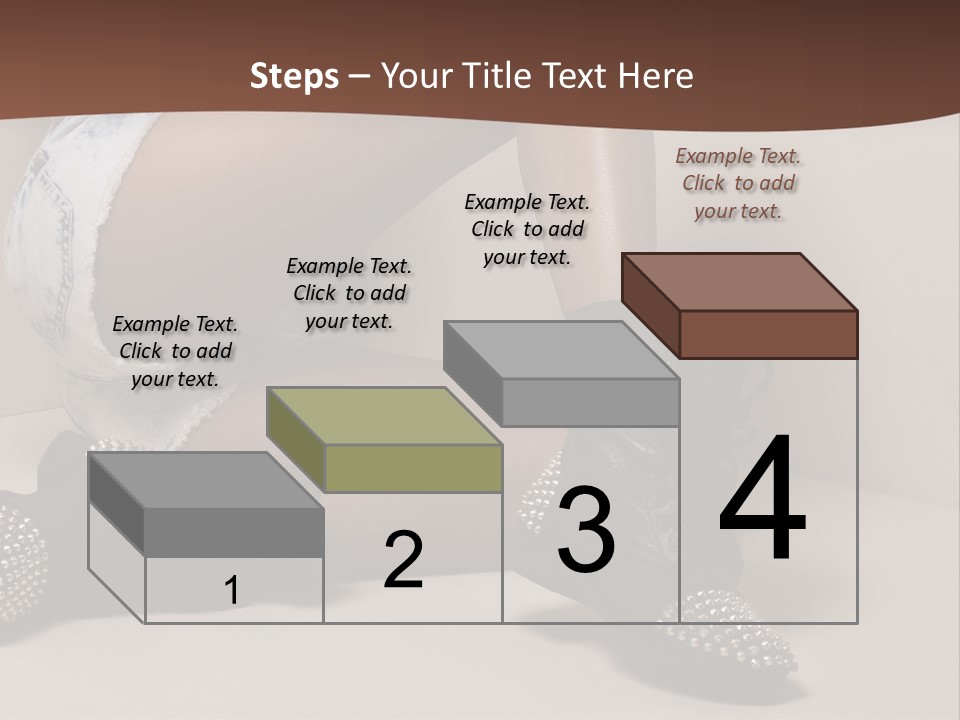 A Woman Sitting On A Couch With Her Legs Crossed PowerPoint Template