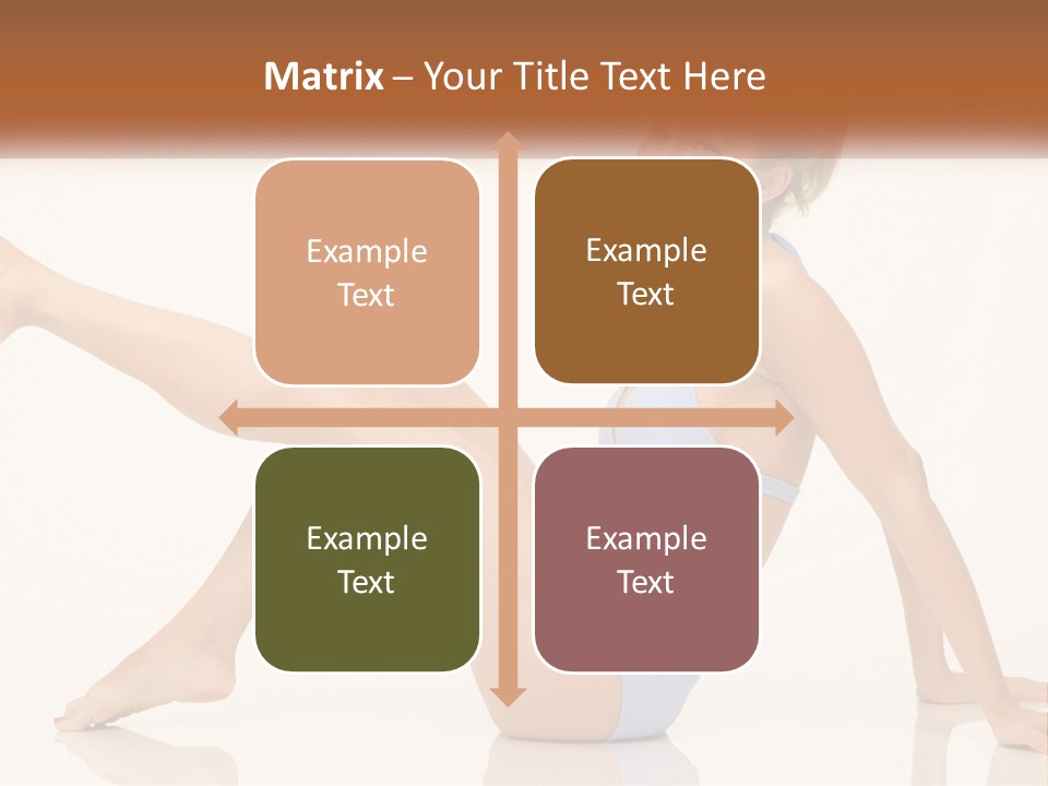 A Woman In A Blue Bikini Sitting On The Floor PowerPoint Template