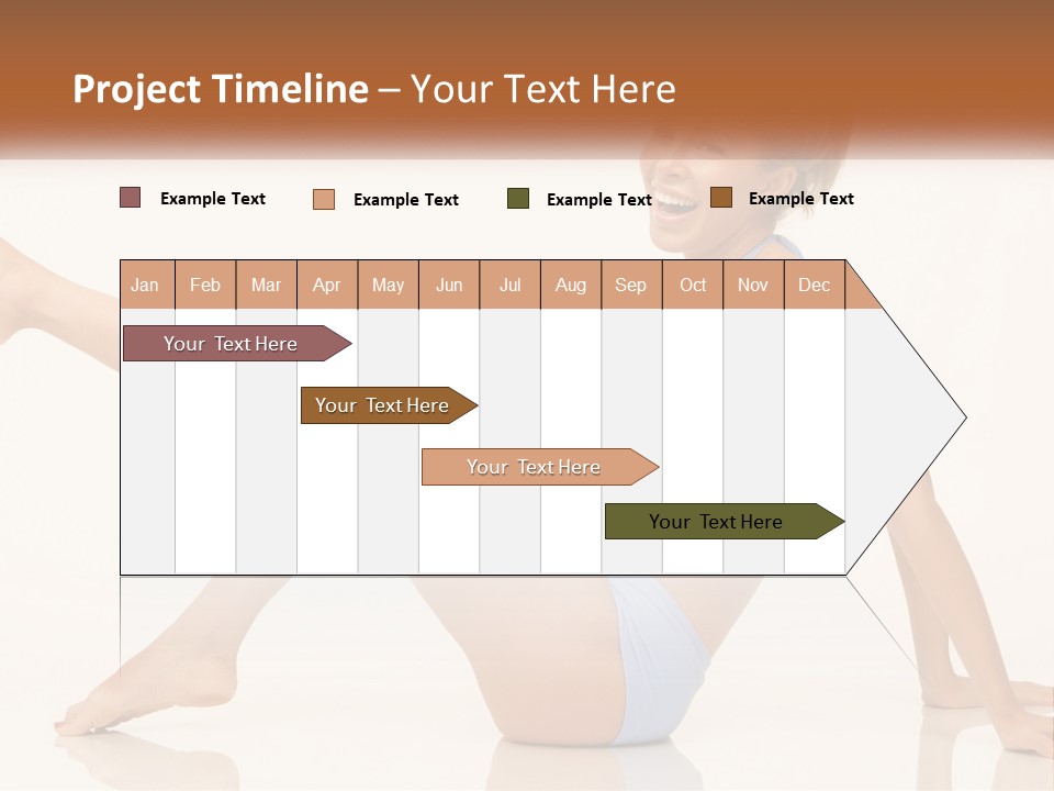 A Woman In A Blue Bikini Sitting On The Floor PowerPoint Template