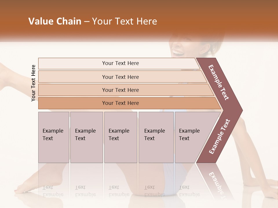 A Woman In A Blue Bikini Sitting On The Floor PowerPoint Template