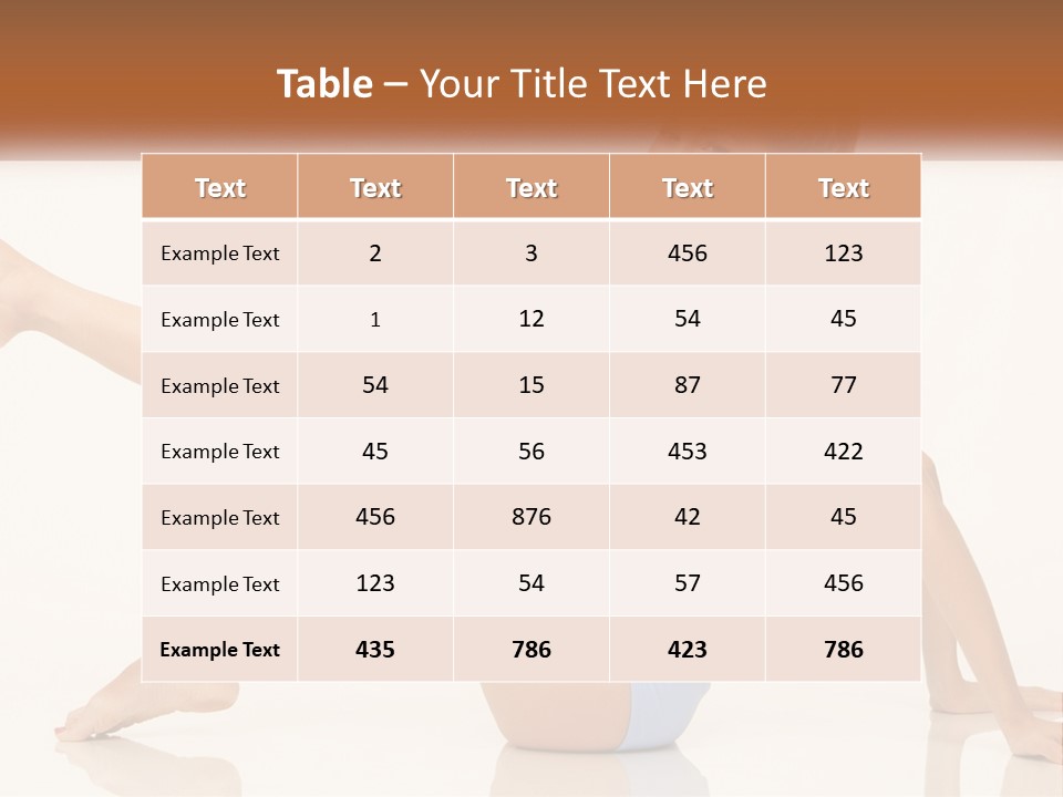 A Woman In A Blue Bikini Sitting On The Floor PowerPoint Template