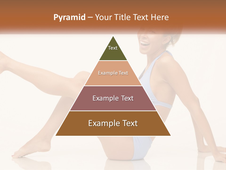 A Woman In A Blue Bikini Sitting On The Floor PowerPoint Template