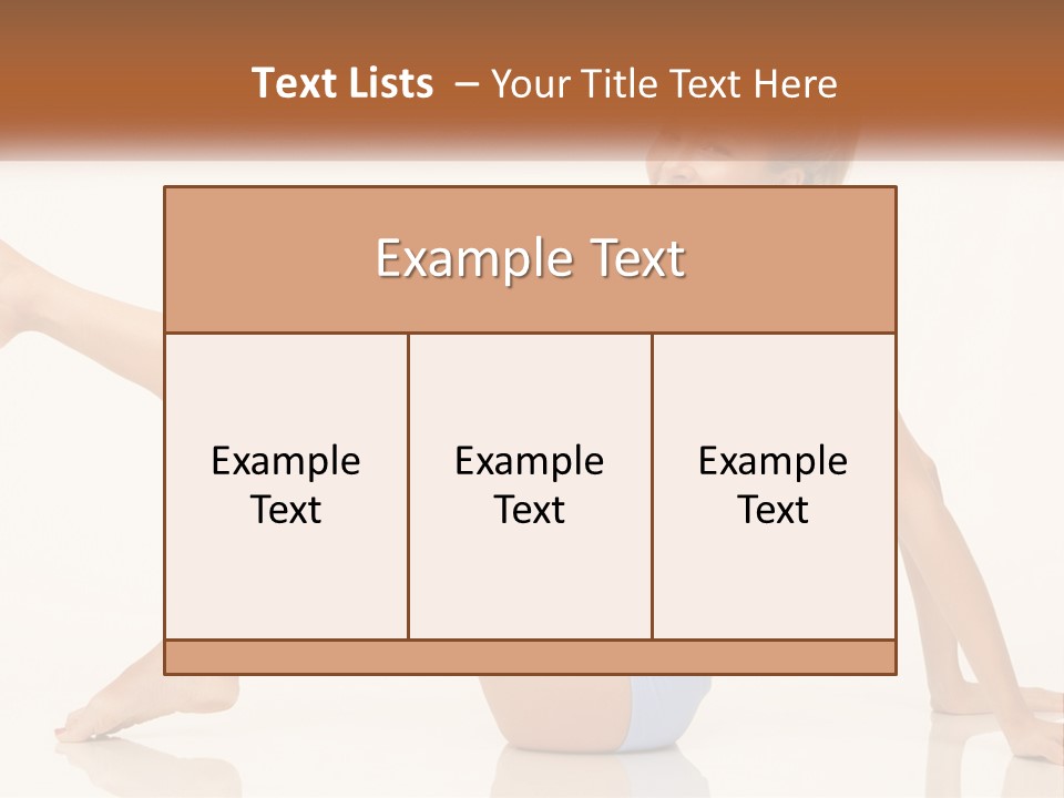 A Woman In A Blue Bikini Sitting On The Floor PowerPoint Template