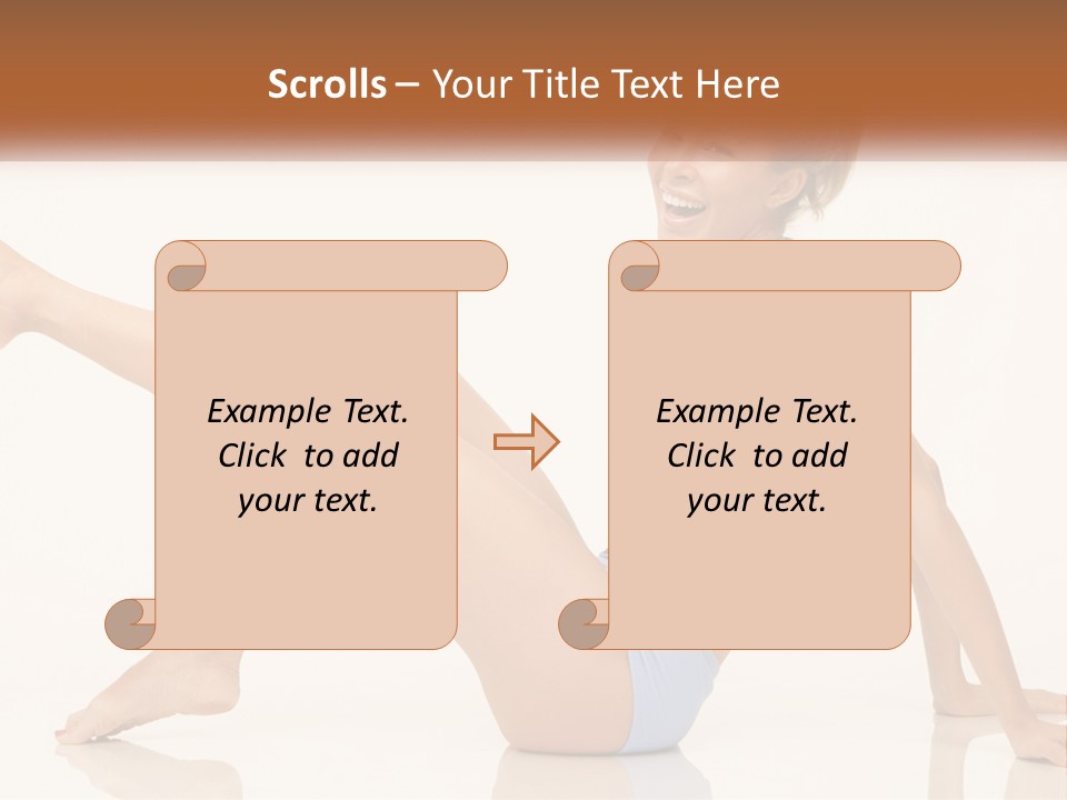 A Woman In A Blue Bikini Sitting On The Floor PowerPoint Template