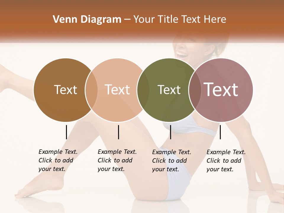 A Woman In A Blue Bikini Sitting On The Floor PowerPoint Template