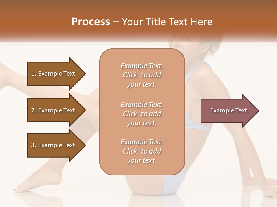 A Woman In A Blue Bikini Sitting On The Floor PowerPoint Template