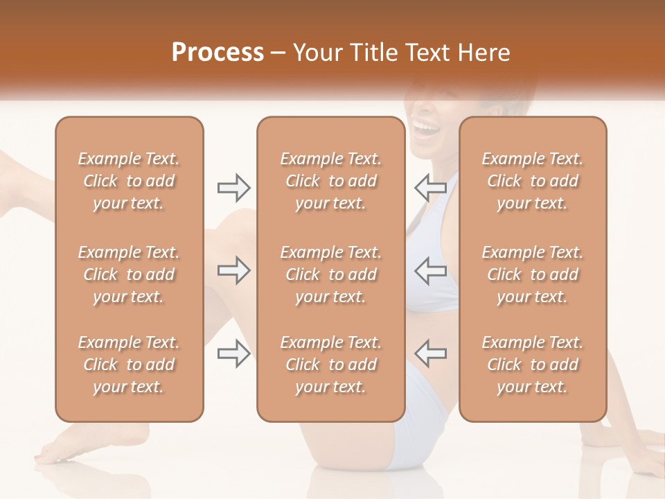 A Woman In A Blue Bikini Sitting On The Floor PowerPoint Template