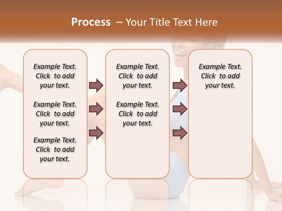 A Woman In A Blue Bikini Sitting On The Floor PowerPoint Template