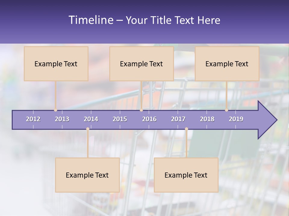 A Person Pushing A Shopping Cart In A Grocery Store PowerPoint Template