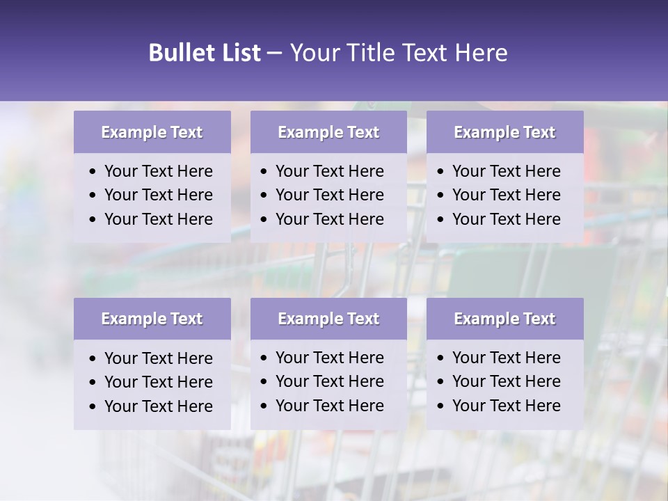 A Person Pushing A Shopping Cart In A Grocery Store PowerPoint Template