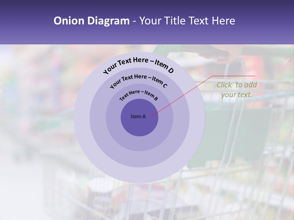 A Person Pushing A Shopping Cart In A Grocery Store PowerPoint Template