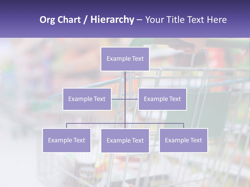 A Person Pushing A Shopping Cart In A Grocery Store PowerPoint Template